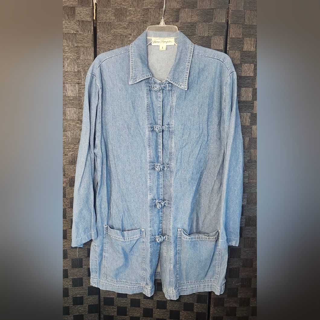 Norm Thompson Light Blue Jean Jacket